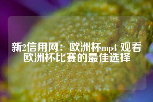 新2信用网：欧洲杯mp4 观看欧洲杯比赛的最佳选择