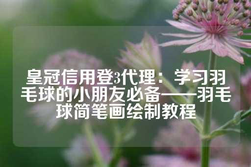 皇冠信用登3代理：学习羽毛球的小朋友必备——羽毛球简笔画绘制教程-第1张图片-皇冠信用盘出租