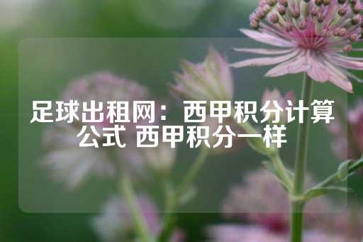 足球出租网：西甲积分计算公式 西甲积分一样