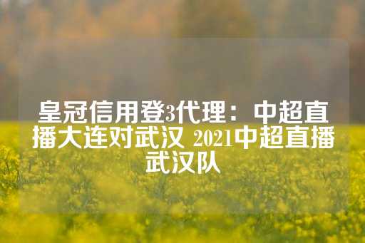 皇冠信用登3代理：中超直播大连对武汉 2021中超直播武汉队-第1张图片-皇冠信用盘出租