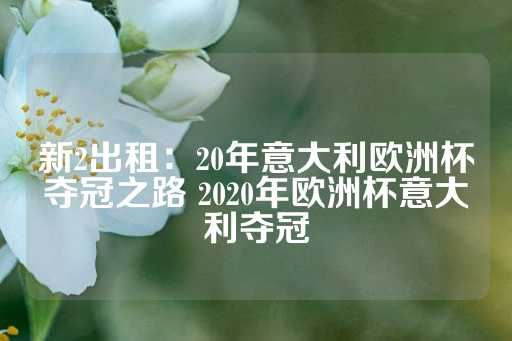 新2出租：20年意大利欧洲杯夺冠之路 2020年欧洲杯意大利夺冠-第1张图片-皇冠信用盘出租