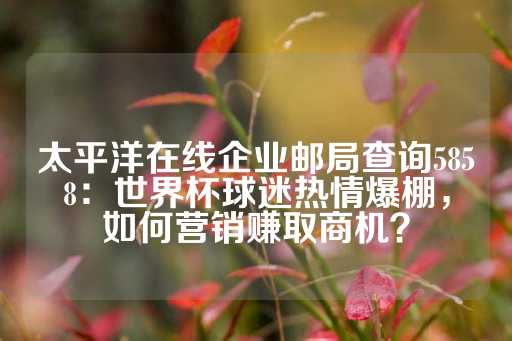 太平洋在线企业邮局查询5858：世界杯球迷热情爆棚，如何营销赚取商机？