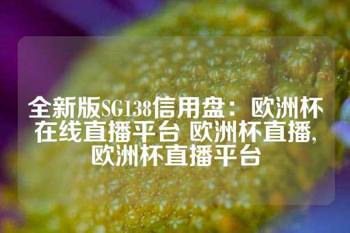 全新版SG138信用盘：欧洲杯在线直播平台 欧洲杯直播,欧洲杯直播平台