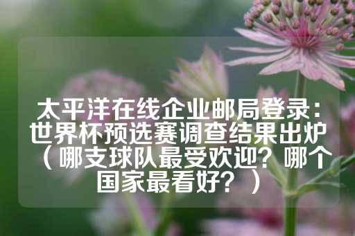 太平洋在线企业邮局登录：世界杯预选赛调查结果出炉（哪支球队最受欢迎？哪个国家最看好？）