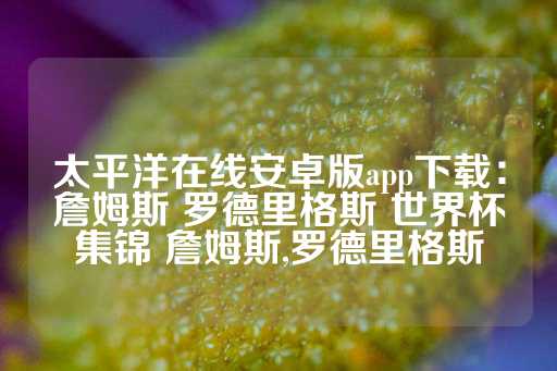 太平洋在线安卓版app下载：詹姆斯 罗德里格斯 世界杯集锦 詹姆斯,罗德里格斯-第1张图片-皇冠信用盘出租