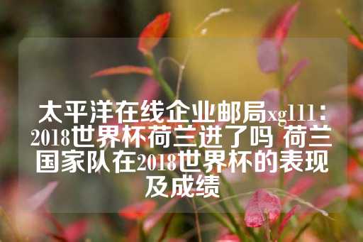 太平洋在线企业邮局xg111：2018世界杯荷兰进了吗 荷兰国家队在2018世界杯的表现及成绩-第1张图片-皇冠信用盘出租