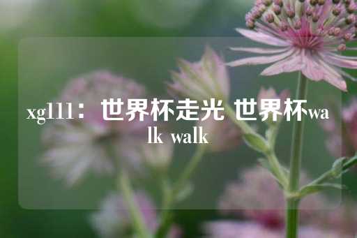 xg111：世界杯走光 世界杯walk walk