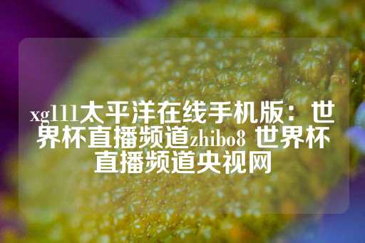 xg111太平洋在线手机版：世界杯直播频道zhibo8 世界杯直播频道央视网-第1张图片-皇冠信用盘出租