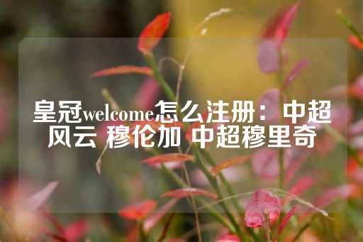 皇冠welcome怎么注册：中超风云 穆伦加 中超穆里奇-第1张图片-皇冠信用盘出租