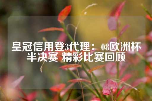 皇冠信用登3代理：08欧洲杯半决赛 精彩比赛回顾-第1张图片-皇冠信用盘出租