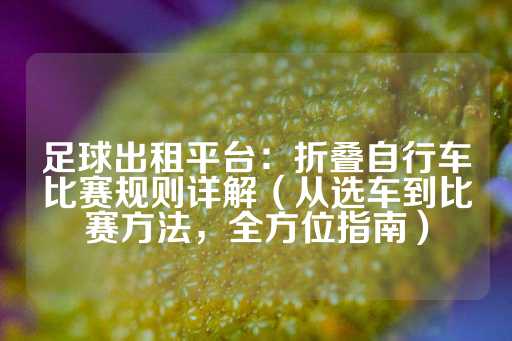 足球出租平台：折叠自行车比赛规则详解（从选车到比赛方法，全方位指南）