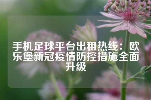 手机足球平台出租热线：欧乐堡新冠疫情防控措施全面升级