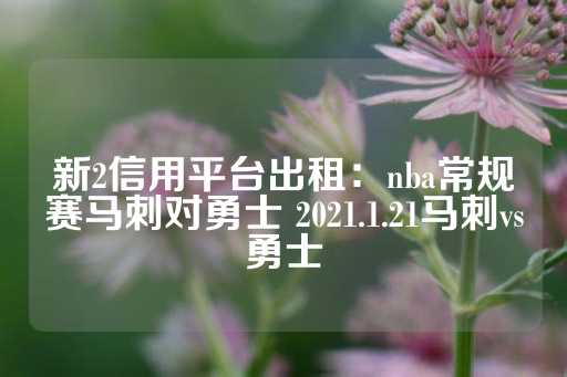 新2信用平台出租：nba常规赛马刺对勇士 2021.1.21马刺vs勇士