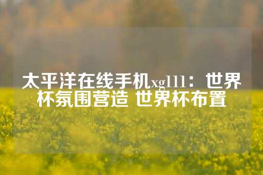 太平洋在线手机xg111：世界杯氛围营造 世界杯布置-第1张图片-皇冠信用盘出租