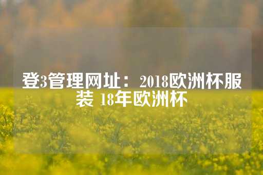 登3管理网址：2018欧洲杯服装 18年欧洲杯