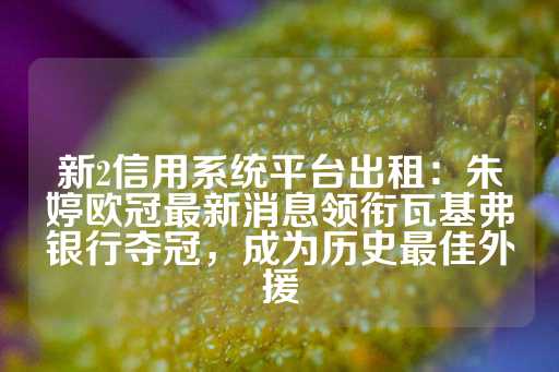 新2信用系统平台出租：朱婷欧冠最新消息领衔瓦基弗银行夺冠，成为历史最佳外援