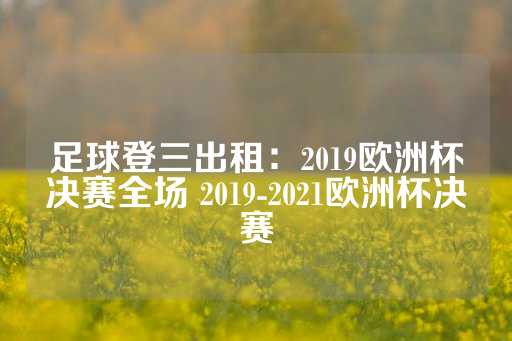 足球登三出租：2019欧洲杯决赛全场 2019-2021欧洲杯决赛-第1张图片-皇冠信用盘出租