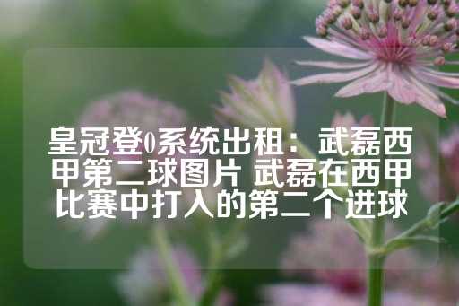 皇冠登0系统出租：武磊西甲第二球图片 武磊在西甲比赛中打入的第二个进球-第1张图片-皇冠信用盘出租