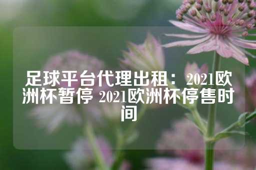 足球平台代理出租：2021欧洲杯暂停 2021欧洲杯停售时间