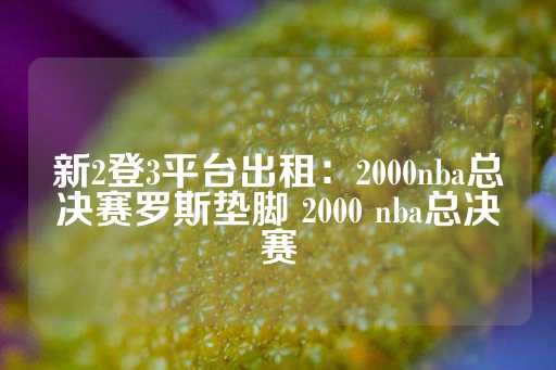 新2登3平台出租：2000nba总决赛罗斯垫脚 2000 nba总决赛