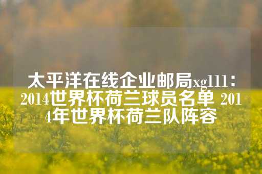 太平洋在线企业邮局xg111：2014世界杯荷兰球员名单 2014年世界杯荷兰队阵容