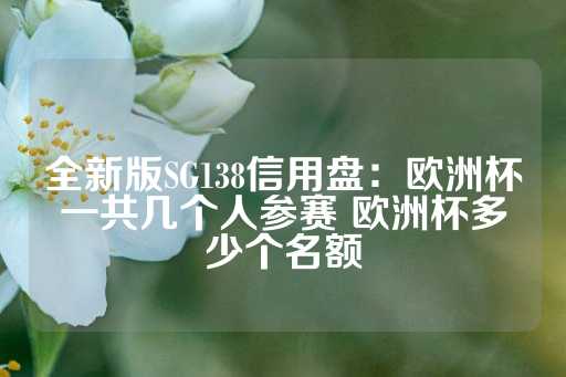 全新版SG138信用盘：欧洲杯一共几个人参赛 欧洲杯多少个名额