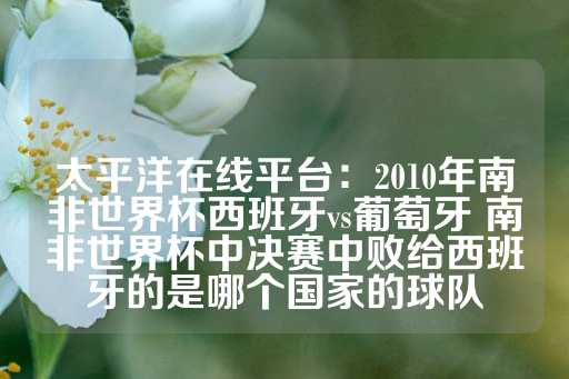 太平洋在线平台：2010年南非世界杯西班牙vs葡萄牙 南非世界杯中决赛中败给西班牙的是哪个国家的球队