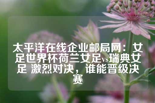 太平洋在线企业邮局网：女足世界杯荷兰女足vs瑞典女足 激烈对决，谁能晋级决赛