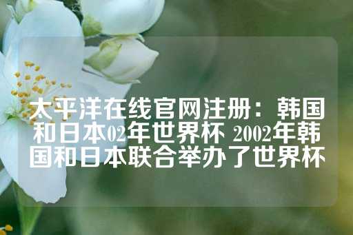 太平洋在线官网注册：韩国和日本02年世界杯 2002年韩国和日本联合举办了世界杯