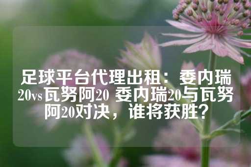 足球平台代理出租：委内瑞20vs瓦努阿20 委内瑞20与瓦努阿20对决，谁将获胜？