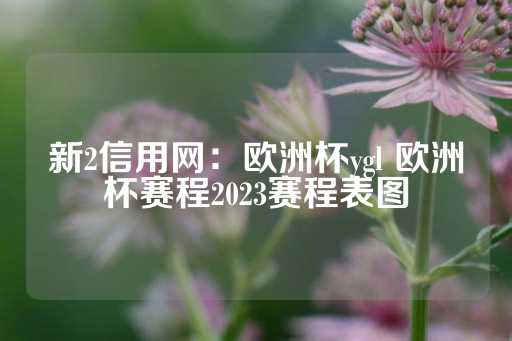 新2信用网：欧洲杯ygl 欧洲杯赛程2023赛程表图