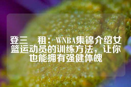 登三岀租：WNBA集锦介绍女篮运动员的训练方法，让你也能拥有强健体魄-第1张图片-皇冠信用盘出租