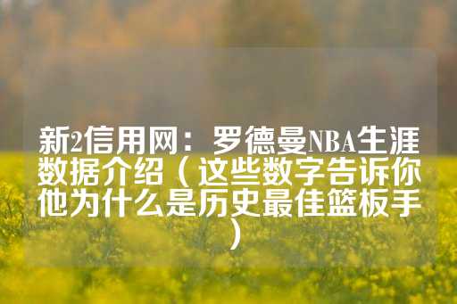 新2信用网：罗德曼NBA生涯数据介绍（这些数字告诉你他为什么是历史最佳篮板手）