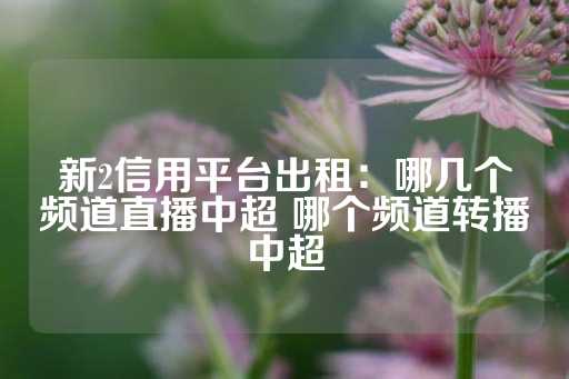 新2信用平台出租：哪几个频道直播中超 哪个频道转播中超-第1张图片-皇冠信用盘出租