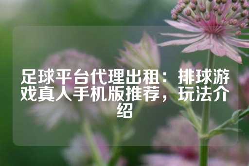 足球平台代理出租：排球游戏真人手机版推荐，玩法介绍