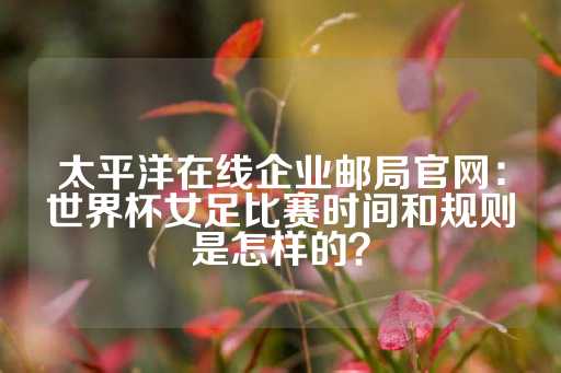 太平洋在线企业邮局官网：世界杯女足比赛时间和规则是怎样的？-第1张图片-皇冠信用盘出租