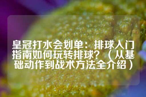 皇冠打水会划单：排球入门指南如何玩转排球？（从基础动作到战术方法全介绍）