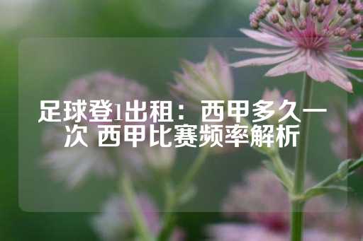 足球登1出租：西甲多久一次 西甲比赛频率解析