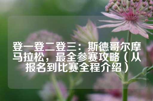 登一登二登三：斯德哥尔摩马拉松，最全参赛攻略（从报名到比赛全程介绍）