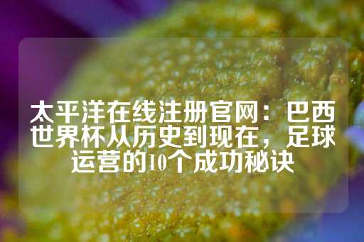 太平洋在线注册官网：巴西世界杯从历史到现在，足球运营的10个成功秘诀