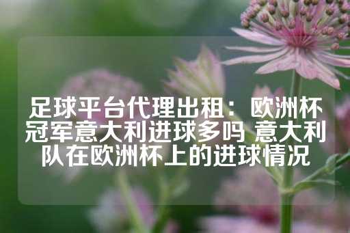 足球平台代理出租：欧洲杯冠军意大利进球多吗 意大利队在欧洲杯上的进球情况-第1张图片-皇冠信用盘出租