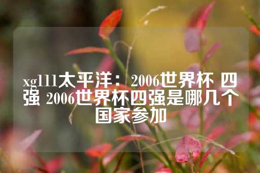 xg111太平洋：2006世界杯 四强 2006世界杯四强是哪几个国家参加