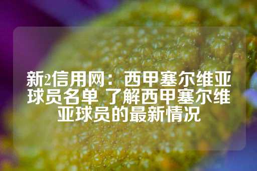 新2信用网：西甲塞尔维亚球员名单 了解西甲塞尔维亚球员的最新情况-第1张图片-皇冠信用盘出租