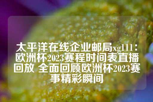 太平洋在线企业邮局xg111：欧洲杯2023赛程时间表直播回放 全面回顾欧洲杯2023赛事精彩瞬间-第1张图片-皇冠信用盘出租