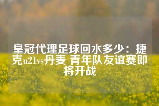 皇冠代理足球回水多少：捷克u21vs丹麦 青年队友谊赛即将开战