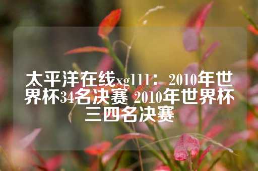 太平洋在线xg111：2010年世界杯34名决赛 2010年世界杯三四名决赛