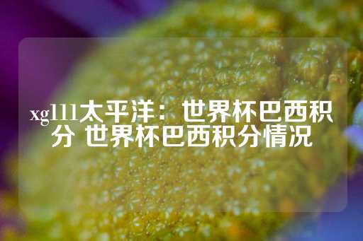 xg111太平洋：世界杯巴西积分 世界杯巴西积分情况