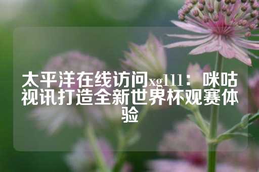 太平洋在线访问xg111：咪咕视讯打造全新世界杯观赛体验