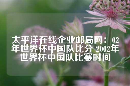 太平洋在线企业邮局网：02年世界杯中国队比分 2002年世界杯中国队比赛时间