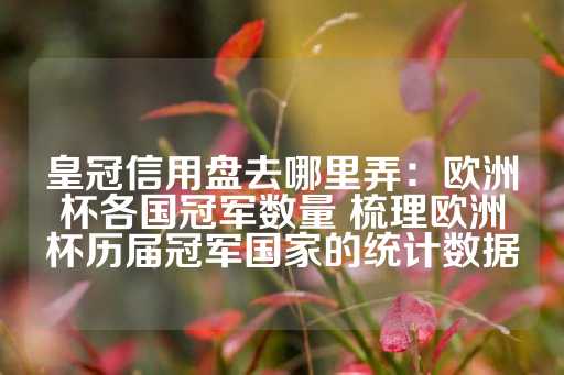 皇冠信用盘去哪里弄：欧洲杯各国冠军数量 梳理欧洲杯历届冠军国家的统计数据-第1张图片-皇冠信用盘出租